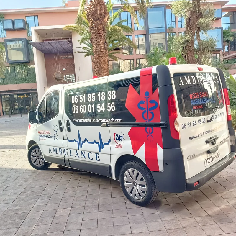 Ambulance médicalisée à Marrakech